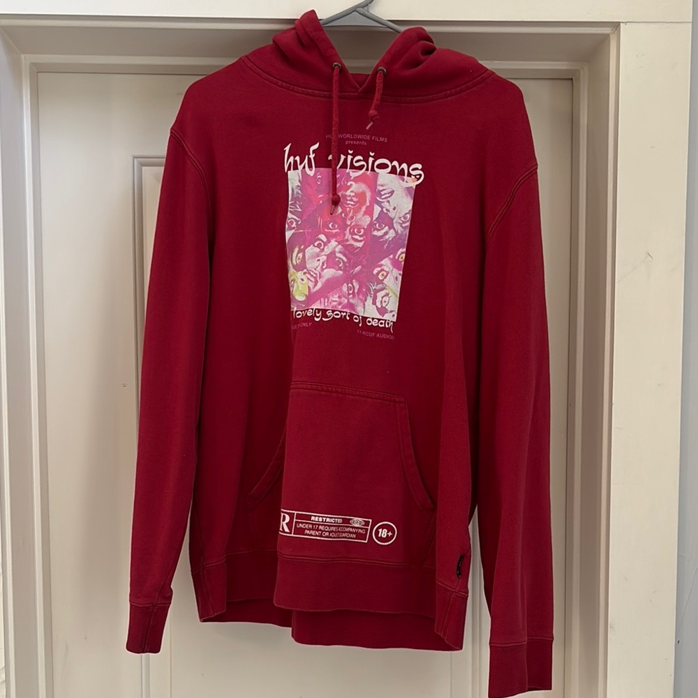 Red Graphic Hoodie